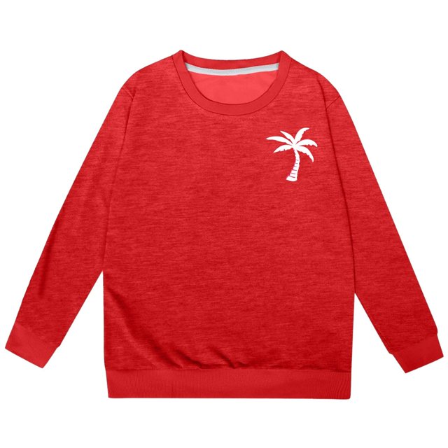 AJIWYH Chandails pour Filles Chandail à Capuchon Décontracté Ample à Lettres Imprimées à la Mode pour Filles Mode pour Filles Rouge, 5-6 Ans