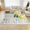 thumbnail image 3 of Double-Sided Baby Playmat, 79" x 71" Folding Floor Mat Baby Crawling Mat Kids Play Mat Waterproof Non Toxic, 0.3inch Thickness, 3 of 11