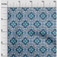 thumbnail image 2 of oneOone Rayon Medium Blue Fabric African Sewing Craft Projects Fabric Prints by Yard 56 Inch Wide, 2 of 4