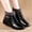 Black, variant on Summer Rollbacks ! Aqestyerly Women Boots Winter Shoes Women's Mother Shoes Cotton Shoes Thickened with Velvet Warm Waterproof Snow Boots
