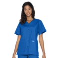 thumbnail image 1 of Landau Essentials Haut d'Uniforme à Boutons-Pression pour Femmes : Coupe Classique et Décontractée, Col en V, 4 Poches 8232, 1 of 6