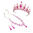 thumbnail image 2 of LYMAYTER Bride Jewelry Set 3Pcs/Set Wedding Crown and Earrings - Faux Crystal, Exaggerated, 2 of 7