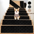 thumbnail image 1 of LSLJS Stair Treads for Wooden Steps, 15 Pcs Soft Stair Treads, 8 x 30 Inch Reusable Carpet Stair Treads, Washable Stair Runners for Wooden Steps Non Slip Stair Rugs, 1 of 8