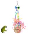 thumbnail image 4 of Foraging Cage for Parrots, Bright Colors Non- Foraging Hanging Basket Bird Chewing Toys Safe  for Bird, 4 of 8