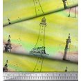 thumbnail image 3 of Soimoi Cotton Poplin Fabric Lighthouse Nautical Fabric Prints by Yard 56 Inch Wide, 3 of 3