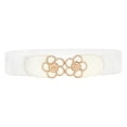 thumbnail image 1 of Ceinture de Pantalon Décorative à Fleurs pour Femmes, Mode Décontractée, Unie, Extensible, Taille Grand, 1 of 2