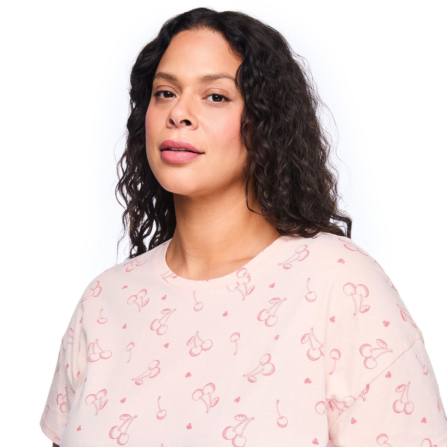 Chemise de nuit à encolure ras du cou George Plus pour femmes