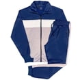 thumbnail image 1 of Men's 2-Piece Tracksuit Coral Blocks Jogger Track Jacket & Trackpants Jogging Suit Outfit, 1 of 5
