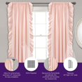 thumbnail image 2 of Reyna Window Curtain Blush Pink Set 54x84, 2 of 4