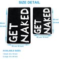 thumbnail image 2 of Cute Get Naked Bath Mat Bright Bathroom Rugs Bathroom Funny Non Slip Floor Bath Rug Machine Washable Bathmat Soft Microfiber Carpet for Bathtub & Shower (Black Base & White Words, 31.5 * 19.7 Inch), 2 of 8