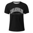 thumbnail image 2 of Men's Raglan Sleeve Letter Print Short Sleeve T-Shirt - Round Neck, Fashion Trend, Perfect for Daily & Casual Occasions, 2 of 3