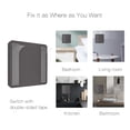 thumbnail image 4 of Wireless Scene Switch Push Button Smart Switch Wall Panel Battery Powered Tuya/ Smart Life APP Remote Control for Smart Home Devices(ZigBee Hub Required), Grey 4 Gang, 4 of 8