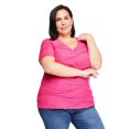 thumbnail image 1 of Iyla Plus Women's Short Sleeve Ripple Tee, 1 of 6