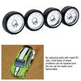 thumbnail image 4 of Baohd 4pcs 27mm Drift Tire Metal Wheel Rim Compatible With 1/28 Wltoys K969 Drift Wheel For RC RC red 1Set, 4 of 6