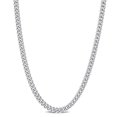thumbnail image 1 of Collier en chaîne à maille plate de Miabella en argent sterling, 1 of 5