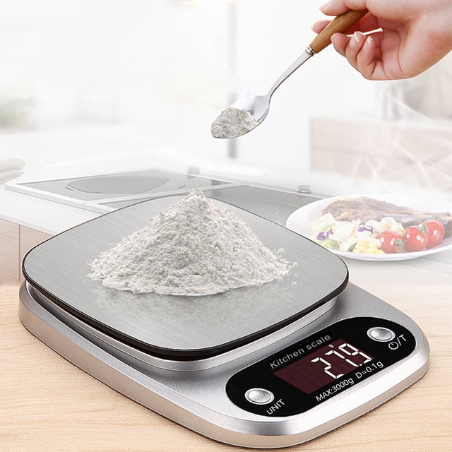 LSLJS Food Kitchen Electronic Scale, Digital Ounces and Grams for Cooking, Baking, Meal Prep, Dieting, and Weight Loss, Kitchen Scale