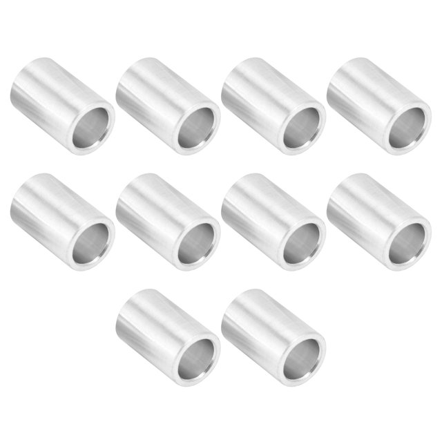 Pack Of 10 Aluminum Alloy Spacer Lightweight Structural Support Fittings Unthreaded Spacers Round Gasket Outer Diameter 8mm