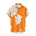 thumbnail image 4 of Pisexur T-shirts pour Hommes, Mode Décontractée Imprimée avec Poche, Boutons, Manches Courtes, Col Rabattu, Chemise de Golf Bleue, 3TG, 4 of 7