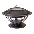 thumbnail image 2 of AZ Patio Heaters Hiland Round Wood Burning Fire Pit with Scroll Design, 2 of 2