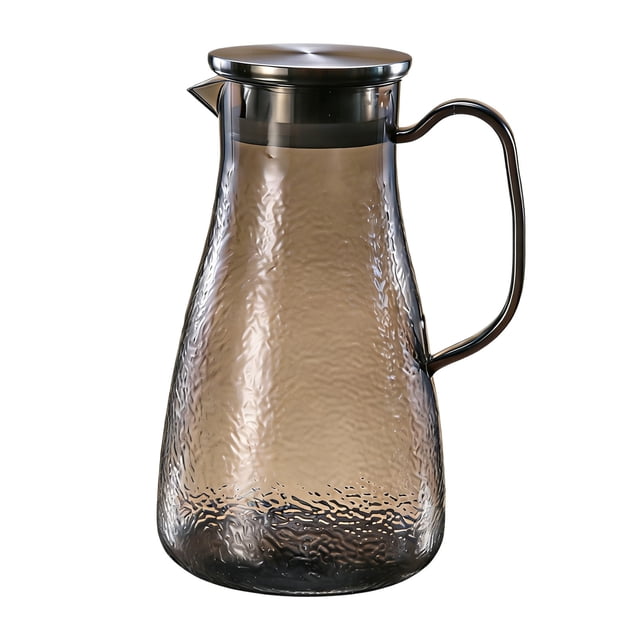 Bouilloire à Thé en Acier Inoxydable avec Passoire Intégrée et Texture Martelée – Capacité de 1,0 L / 1,5 L / 1,8 L – Options de Couleur Brun Gris Transparent
