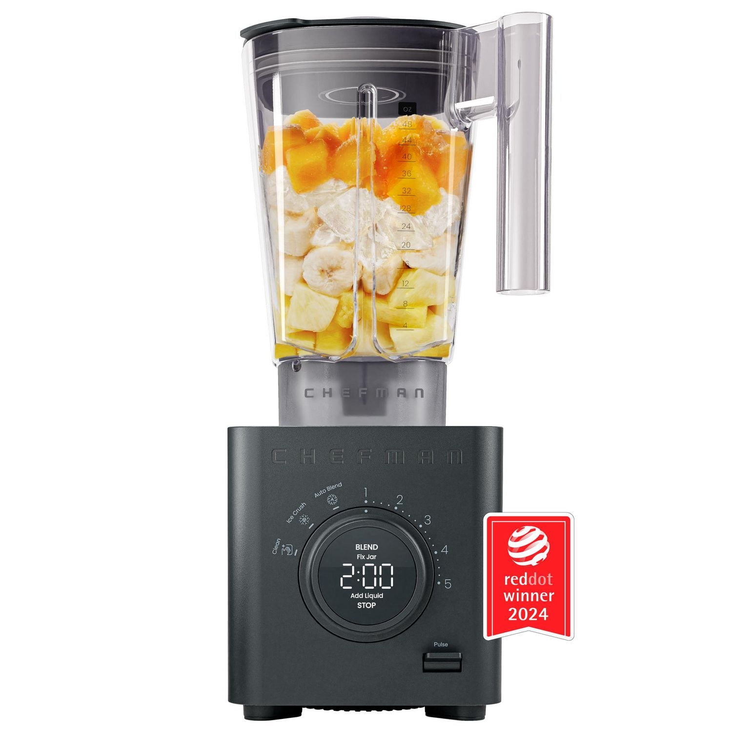 Chefman Obliterator 1380W Professional Blender w/ Auto Blend & 48oz. Tritan Blending Jar – Black, New