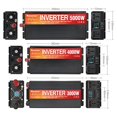 thumbnail image 3 of Pure Sine Wave Inverter 3000W 4000W 5000W Double Socket LCD Display DC To AC Voltage Converter Power Supply ,Easy to Use, 3 of 7