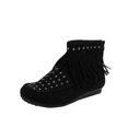 thumbnail image 2 of LSLJS Bottes à Franges à Semelle Plate Décontractées pour Femmes pour l'Extérieur, Chaussures Plates pour Dames, Bottines et Bottillons pour Femmes, Cadeau pour Femmes, 2 of 7
