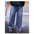 thumbnail image 3 of Boys' Elastic Waistband Jeans - Spring/Autumn Denim, Baggy Cargo Style, Polyester Blend, 3 of 7