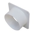 thumbnail image 1 of 4\" 6\" 8\" Mobile Air Conditioner Exhaust Pipe Joint Abs Air Pipe Flange Interface, 1 of 8