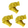 thumbnail image 4 of Youkk Yellow Cowhide Leather Racing Motorcycle Biker Gloves Enhanced Grip and Comfort M 3Set, 4 of 6