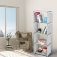 thumbnail image 4 of Storage Rack,Multi Layer Standing Bookcase Bookshelf Storage Shelf Streamlined Design, 4 of 8