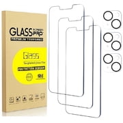 [3+3 Pack] for iPhone 14 Screen Protector and Camera Lens Protector, 9H Hardness HD Tempered Glass Screen Protector for iPhone 14, Easy Installation, Bubble Free