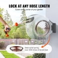 thumbnail image 4 of VEVOR Retractable Hose Reel, 65 ft x 5/8 inch, 180° Swivel Bracket Wall-Mounted, Garden Water Hose Reel with 9-Pattern Nozzle, Automatic Rewind, Lock at Any Length, and Slow Return System, 4 of 9