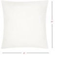 thumbnail image 2 of HomeRoots 386695 Coussin Carré Blanc au Choix 20 x 20 Po, 2 of 2