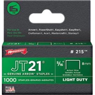 Arrow Attache 215 Agrafes JT21 5/16 Pouces