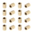 thumbnail image 1 of Wekity M5x10mm Female Thread Knurled Nuts,200PCS Hx7mm OD Brass Threaded Insert Embedment Nuts Hydraulic Welded Joint Injection Molding Assortment Kit for 3D Printing Injection Molding-0621, 1 of 5