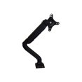 thumbnail image 1 of Single Computer Monitor Arm with 2 USB Ports adjustable height universal VESA mount lcd holder sit stand-up standing desk accessory organizer one screen swivel pan tilt screens black, 1 of 9