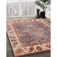 thumbnail image 2 of Ahgly Company Indoor Round Abstract Burly Brown Oriental Area Rugs, 8' Round, 2 of 6