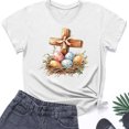 thumbnail image 4 of Weiqiqre Womens Clothes Happy Easter T Shirt Easter Bunny Shirt Cute Rabbit Graphic Tee Gift Spring Tees Tops, 4 of 4