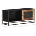 thumbnail image 4 of vidaXL TV Cabinet 90x30x40 cm Rough Mango Wood, 4 of 4
