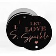 thumbnail image 2 of Inkdotpot Pack Of 100 Let Love Sparkle Wedding Favor Paper Tags Craft Real Rose Gold Foil Hang Tags, 2 of 6