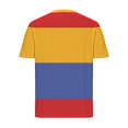 thumbnail image 4 of Zemub Haut/chemise à Manches Courtes à Col Rond à Rayures d'Été pour Hommes (Jaune, m), 4 of 5