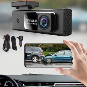 Danhjin Dash Cam Smart Dash Cam, 1080P Full Hd, Smart Dash Camera pour les voitures, Capteur G intégré, Wdr, vision nocturne puissante
