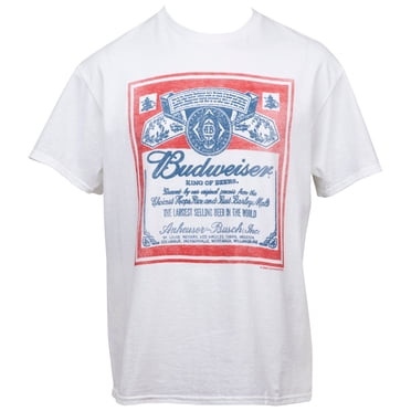 Budweiser King of Beers Vintage Label T-Shirt-Large
