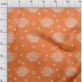 thumbnail image 3 of oneOone Polyester Lycra Orange Fabric Tea Kettle Fabric For Sewing Printed Craft Fabric By The Yard 56 Inch Wide, 3 of 4