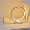 thumbnail image 4 of EGNMCR Desk Lamp Bedside Lamp Control Table Lamp With USB Charging Port Bedside Lamp, Mini Circle Table Lamp For Bedroom Living Room Bedside Lamp Night Night light, 4 of 8