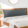 thumbnail image 1 of PiccoCasa Brushed Body Microfiber Zippered Pillowcase Dark Gray 20"x48", 1 of 7