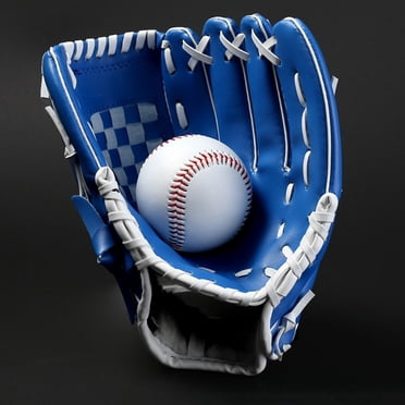 SHOWERORO 1PC Softball Glove Blue for Sports Training Children Teens Adults