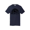 thumbnail image 1 of Gravity Outdoor Co. Youth Performance T-Shirt - Black Logo - Navy - X-Small, 1 of 2