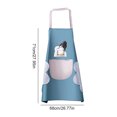 thumbnail image 2 of Tablier de Poche en PVC Ajustable Imperméable Tablier de Poche Tablier Imperméable Tablier en PVC Ajustable Anti-Huile Accessoire de Cuisine, Type 1, Bleu Lac, 2 of 8